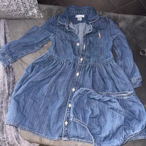 Ralph Lauren Denim Dress with Matching Bloomers